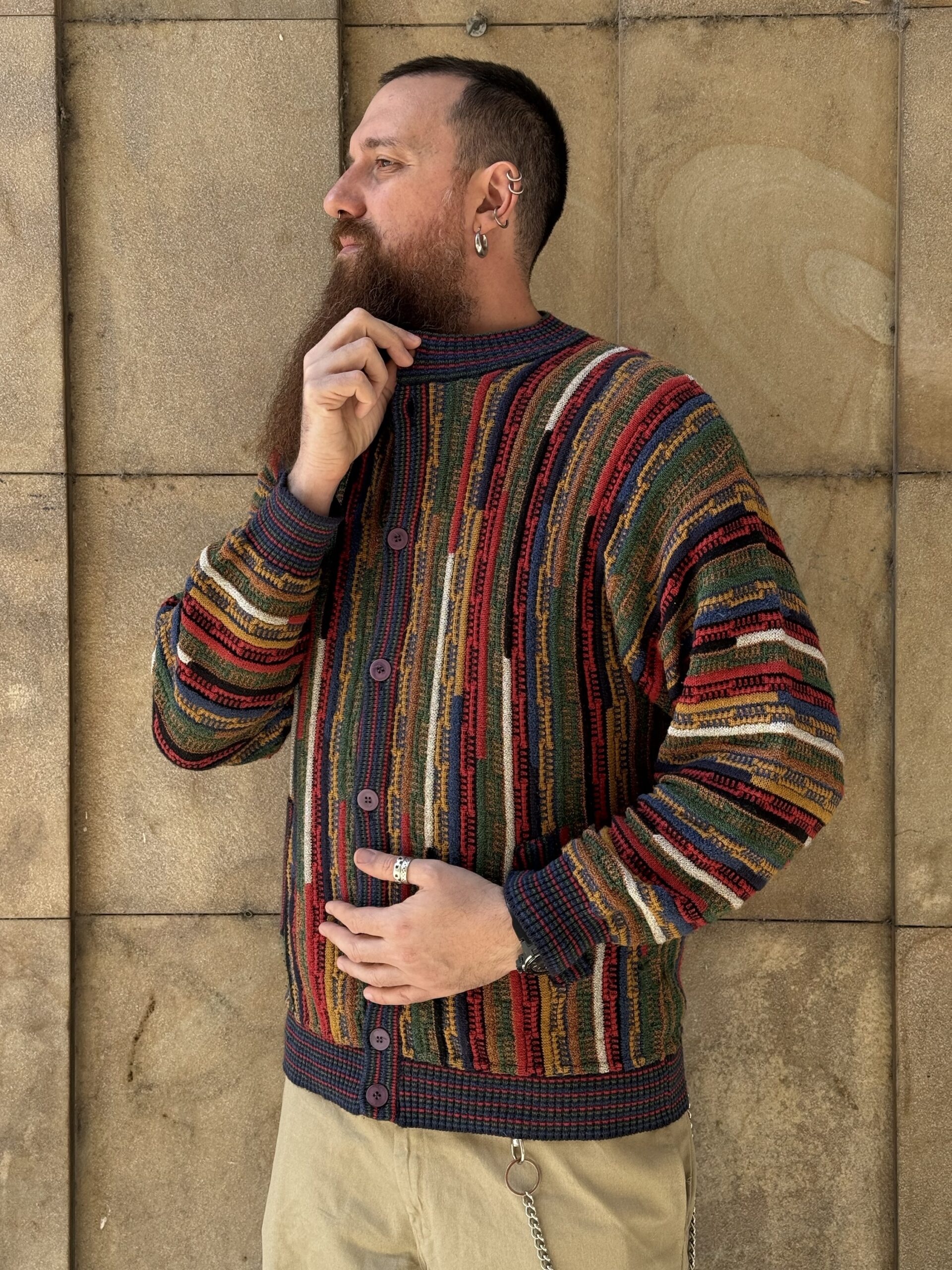 Cardigan anni 90 in cotone - immagine 3