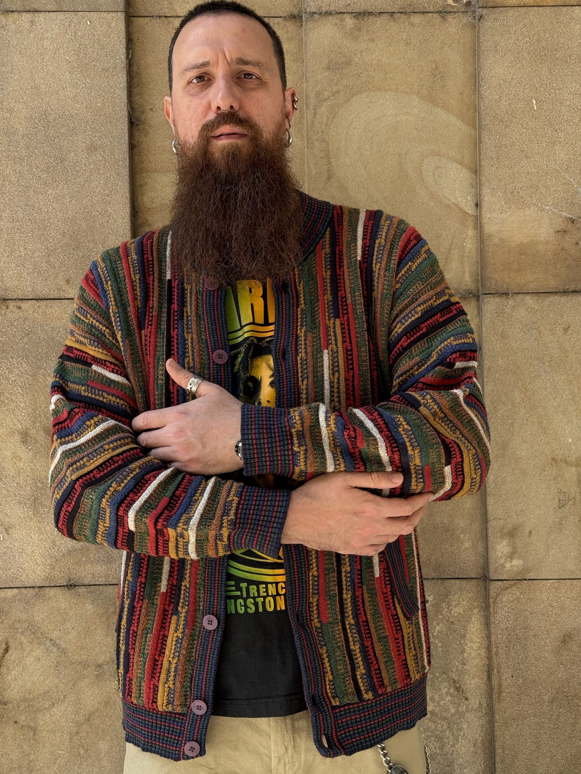 Cardigan anni 90 in cotone - immagine 2