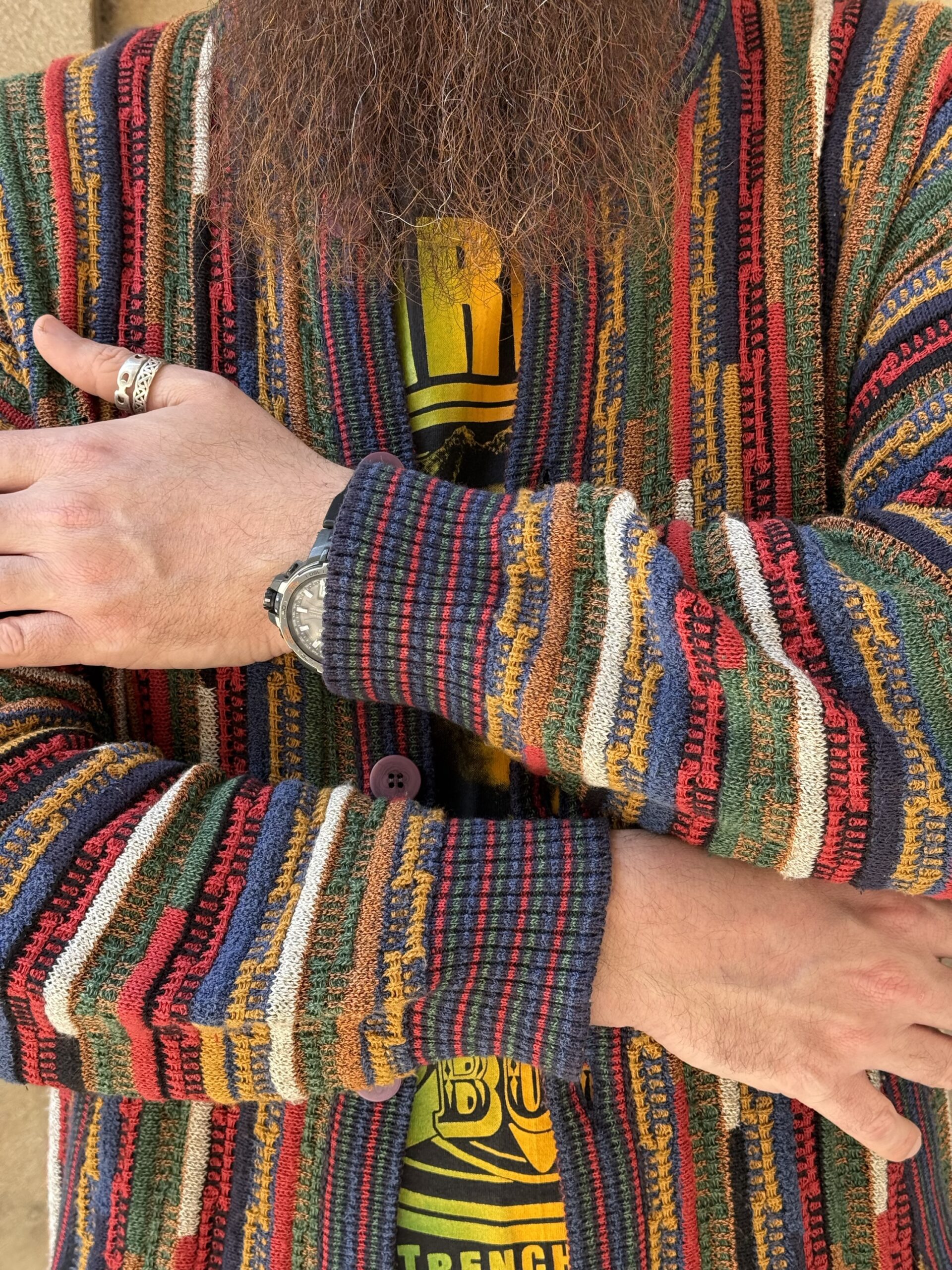 Cardigan anni 90 in cotone - immagine 6