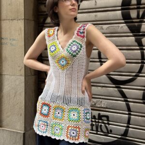 Abito crochet anni 70