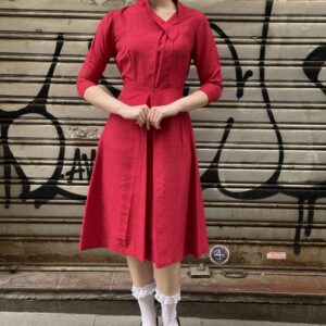 Abito in seta shantung anni 50
