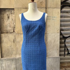 Abito in pizzo blu elettrico