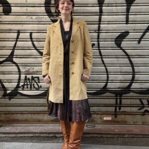 Trench in pelle anni 90